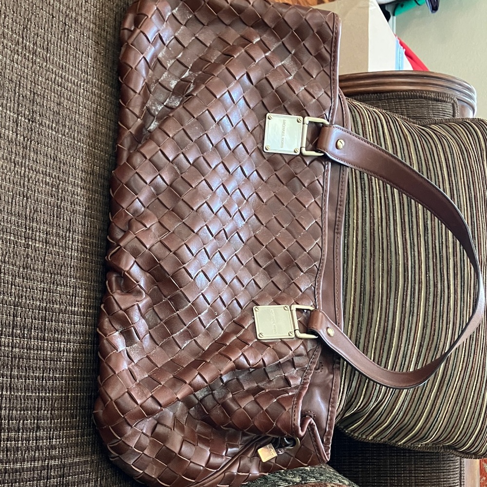 MICHAEL Michael Kors Brown Woven Tote